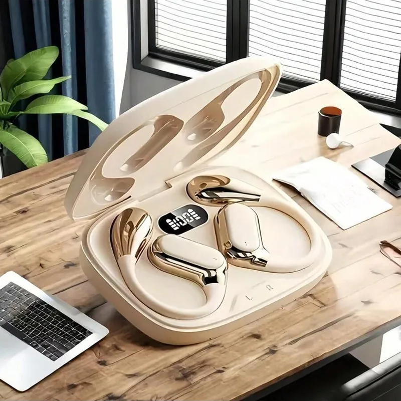 Open Ear Air Conduction Headphones - Oryginalne słuchawki douszne Q11 z silikonowym