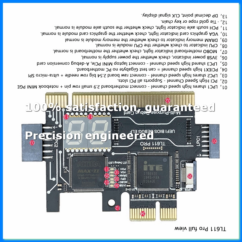 Laptops - Karta diagnostyczna TL611 PRO, karta diagnostyczna
