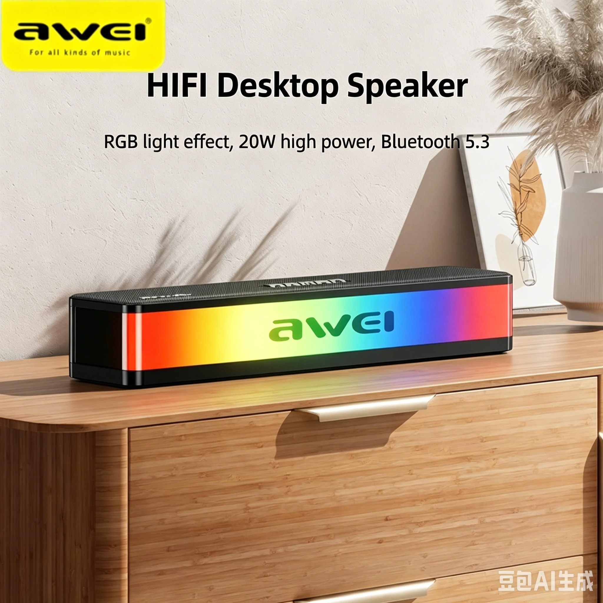 Głośniki Bluetooth RGB Soundba – Rgb Computer Soundbar For Pc recenzja i cena