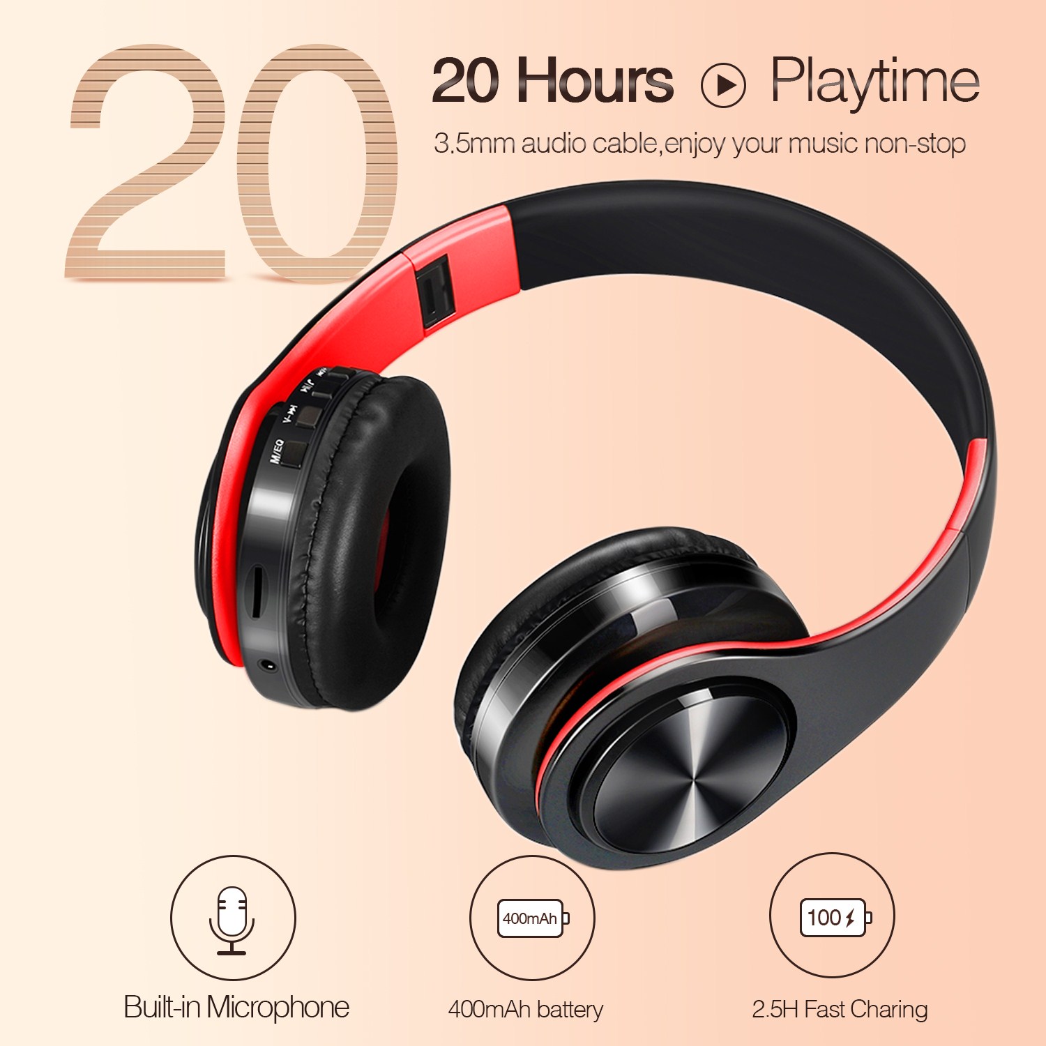 CATASSU słuchawki słuchawki Bl – Anc Wireless Over Ear Headphones recenzja i cena