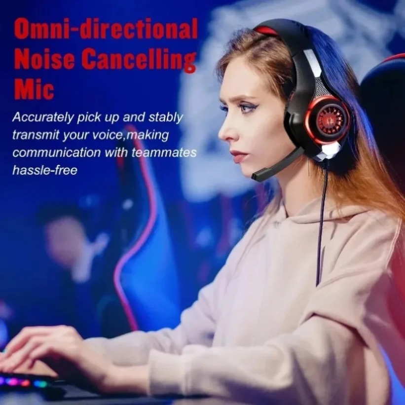 Słuchawki gamingowe LED z mikr – Gaming Headset With Mic Rgb recenzja i cena