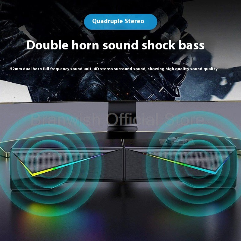 Soundbar RGB do gier z odłącza – Rgb Computer Soundbar For Pc recenzja i cena