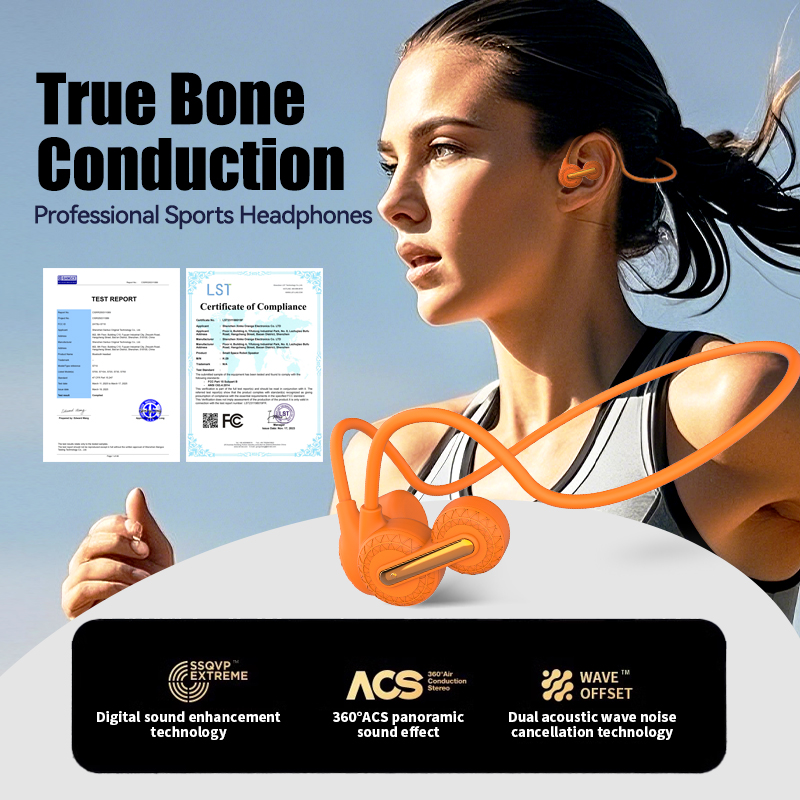 Słuchawki sportowe Bluetooth z – Bone Conduction Running Headphones recenzja i cena