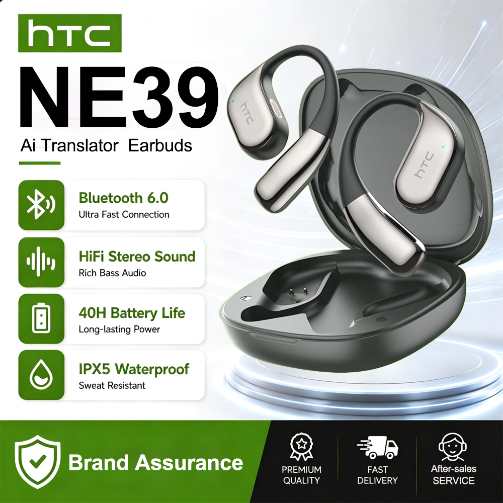 Słuchawki HTC NE39 AI Translat – Open Ear Air Conduction Headphones recenzja i cena