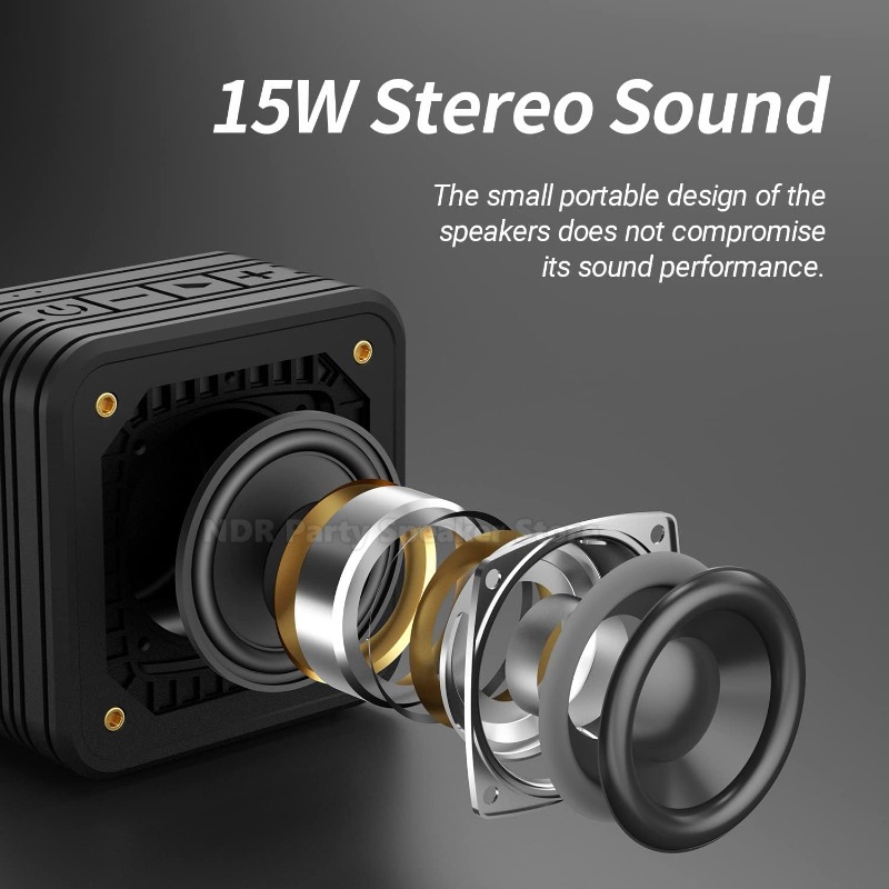 M10 Głośnik 15W BT 5.0 Przenoś – Portable Bluetooth Speaker Waterproof Ipx7 recenzja i cena
